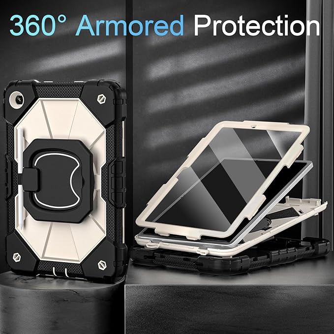 Case for Samsung Galaxy Tab A9+/A9 Plus 11 Inch (SM-X210/X216/X218) with Screen Protector/Rotating Stand/Pen Holder,Military Grade Shockproof Cover for Galaxy Tab A9 Plus Cases