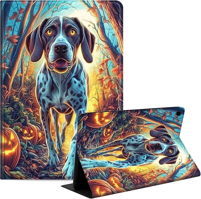 Case for Samsung Galaxy Tab A9 8.7-Inch 2023, Slim PU Leather Stand Cover with Auto Wake/Sleep, Multi-Angle Viewing & Shockproof, Shorthaired Pointer