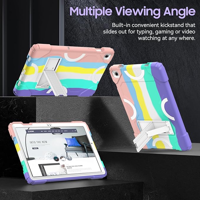 Case for Samsung Galaxy Tab A9+ 11 Inch 2023 Model (X210/X216/X218), Heavy Duty Shockproof Rugged Protective Case for Galaxy Tab A9 Plus Tablet (Camouflage+White)