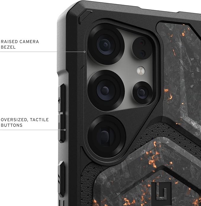 URBAN ARMOR GEAR UAG [Limited Edition] Designed for Samsung Galaxy S25 Ultra Case Monarch Pro - Magnetic Charging Compatible Premium Rugged Protective Cover, Forged Carbon Fiber with Copper