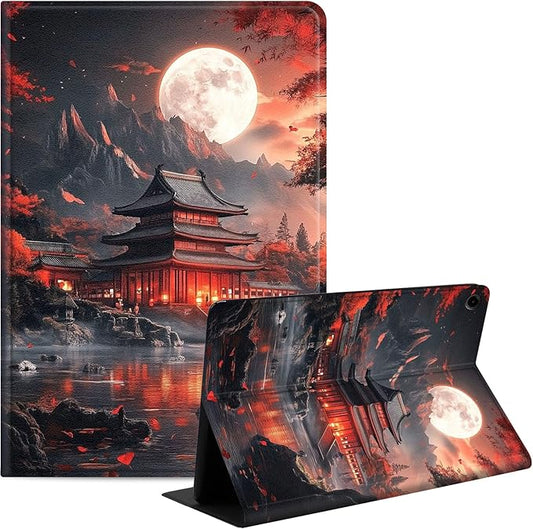 Case for Samsung Galaxy Tab A9+/A9 Plus 11” 2023 Model (SM-X210/X216/X218), Slim PU Leather Stand Cover with Auto Wake/Sleep, Multi-Angle Viewing & Shockproof, Ancient Buildings