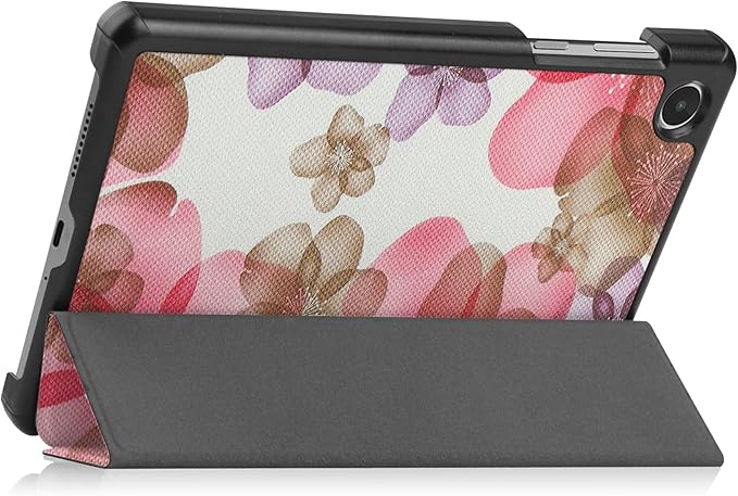 Case for Lenovo Tab M8 4th Gen 2023, Folding Folio Ultra-Thin PU Leather Stand Case Cover for Lenovo Tab M8 4th Gen TB-300FU Flower