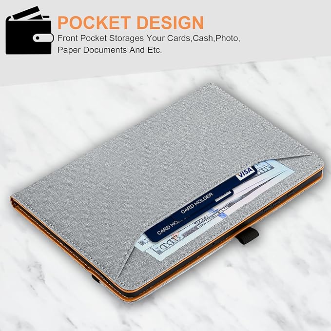 for Samsung Galaxy Tab A9 Plus Case Multiangle Stand for Samsung Tab A9 Plus Tablet Case 11 Inch SM-X210/SM-X216/SM-X218,Gray