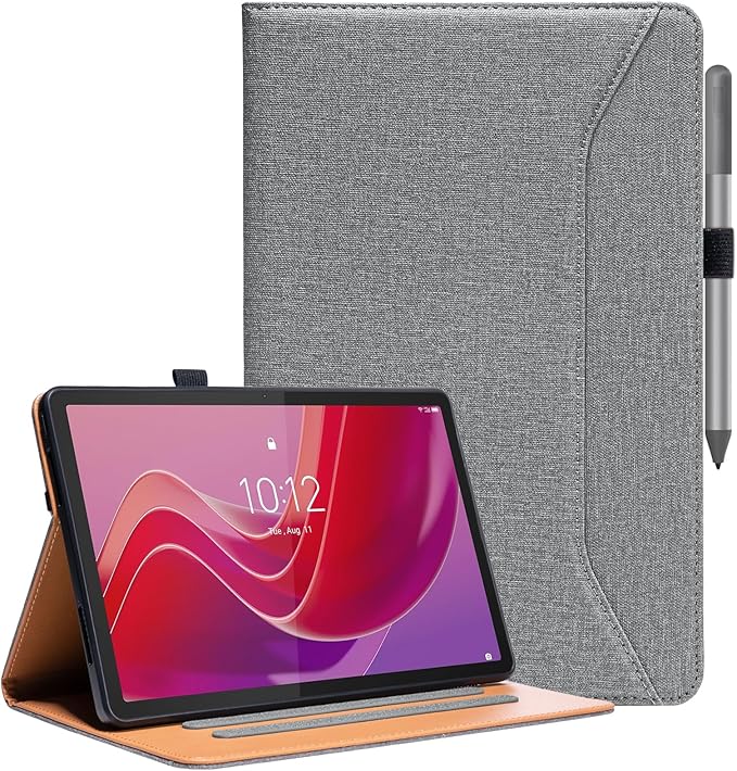 for Lenovo Tab M11 Case with Pen Holder,for Lenovo M11 Tablet Case with Hand Strap 11 Inch TB330FU 2024,Gray