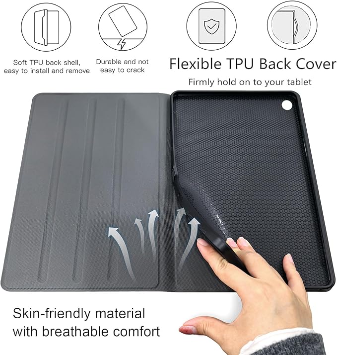 Case for Samsung Galaxy Tab A9 8.7-Inch 2023, Slim PU Leather Stand Cover with Auto Wake/Sleep, Multi-Angle Viewing & Shockproof, Dreamcatcher