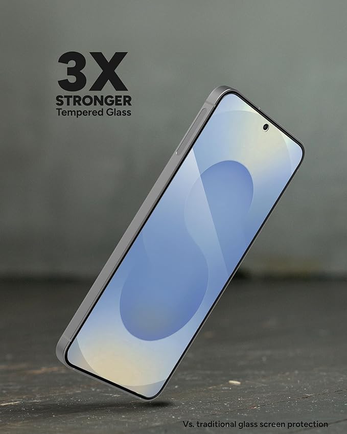 ZAGG Glass+ Samsung Galaxy S25/ S24 Screen Protector – Extreme Impact & Shatter Protection, Scratch-Resistant, Smudge-Resistant, Fingerprint Scanner Compatible, InvisibleShield, Easy Installation