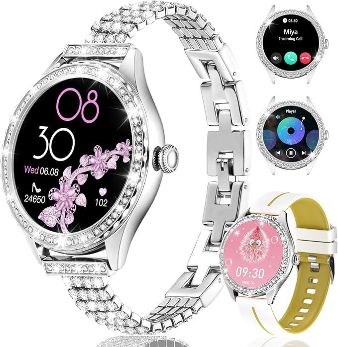 Smart Watch for Women - Make/Answer Call, 1.32" IP67 Waterproof Fitness Watch with Heart Rate Sleep Monitor, 100+ Sports Modes Activity Tracker, Step Counter Smartwatch for iOS Android