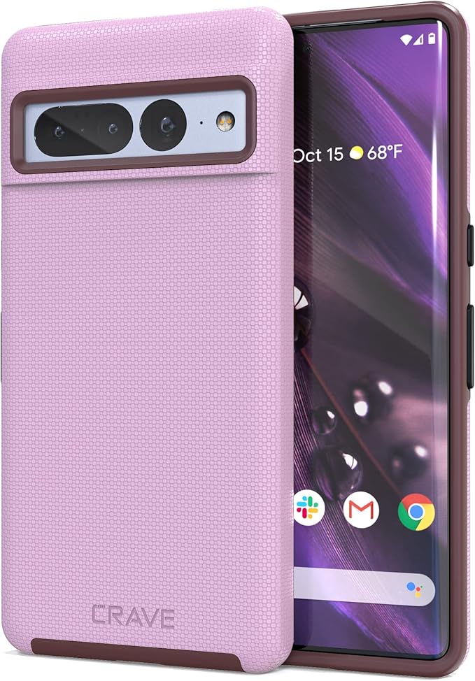 Crave Dual Guard for Google Pixel 7 Pro Case, Shockproof Protection Dual Layer Case for Google Pixel 7 Pro - Lilac