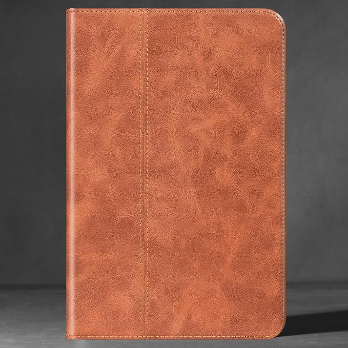 for Samsung Galaxy Tab S10 FE Plus+ 13.1 inch Case with S Pen Holder 2025(Model:SM-X620/X626) Genuine Leather Cover Protective Shell,Brown