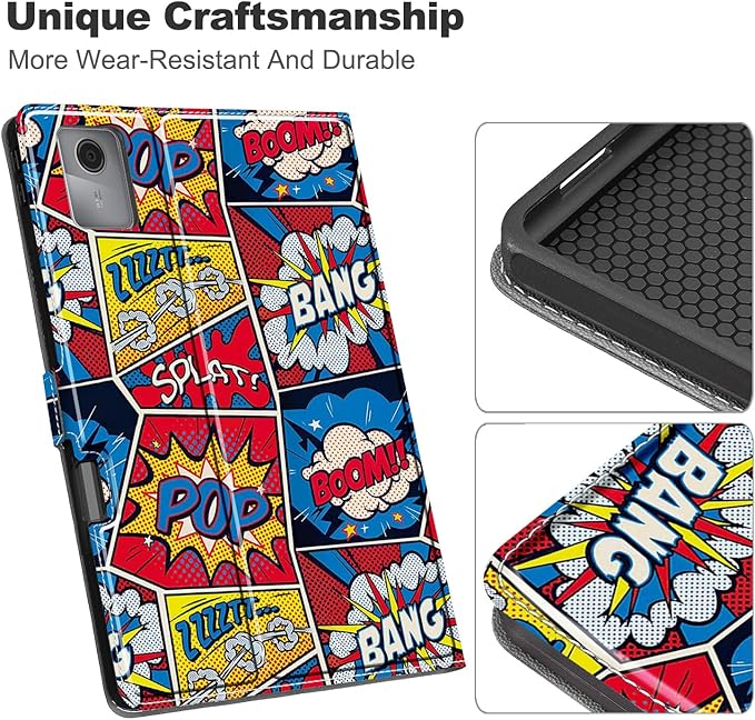 for Lenovo Tab M11 Case with Pen Holder,Ultra Slim Magnetic Cover for Lenovo Tab K11 LTE Tablet Case Kids,Style