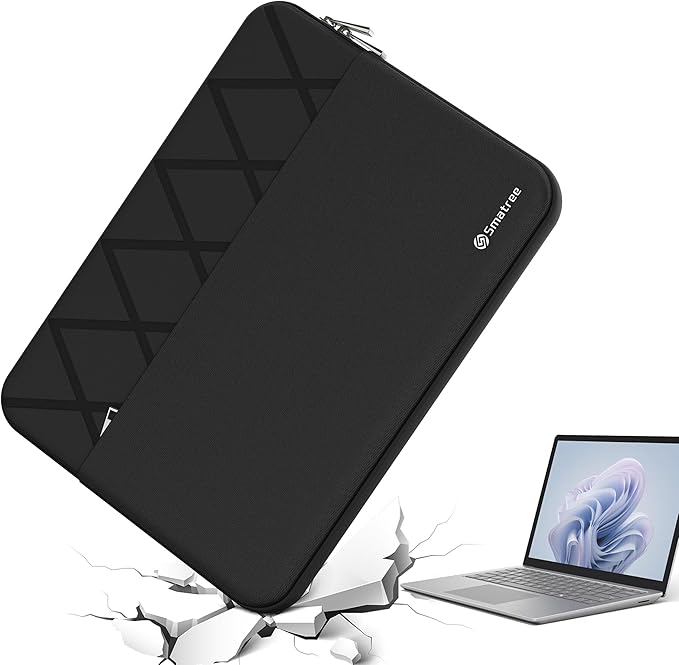 Smatree 13.5 inch Laptop Sleeve for Microsoft Surface Laptop 6/5/4/3, 13 inch Microsoft Surface Computer Case with Accessory Pocket, YKK Zipper, Patented Super Corner Design (E413)