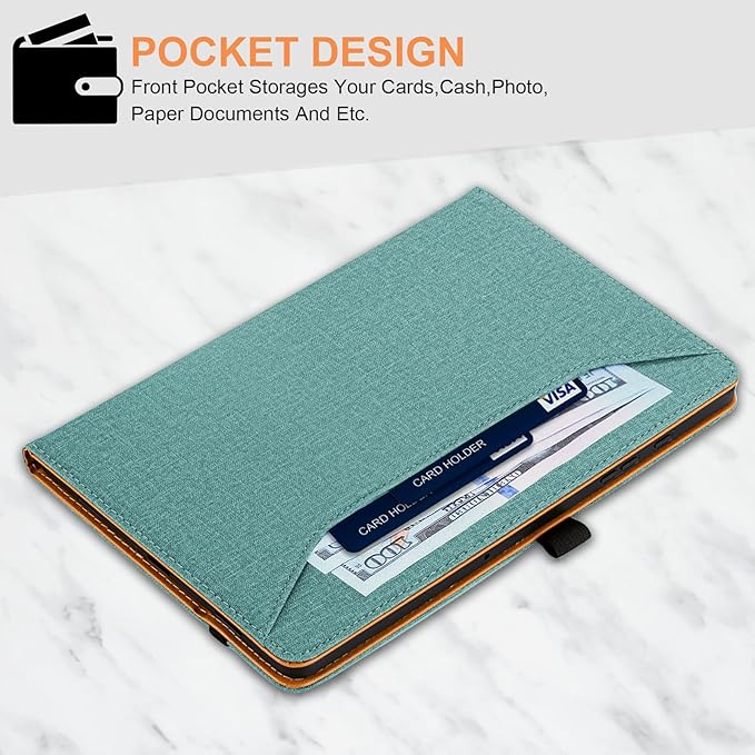 for Samsung Galaxy Tab A9 Plus Case Multiangle Stand for Samsung Tab A9 Plus Tablet Case 11 Inch SM-X210/SM-X216/SM-X218,Green