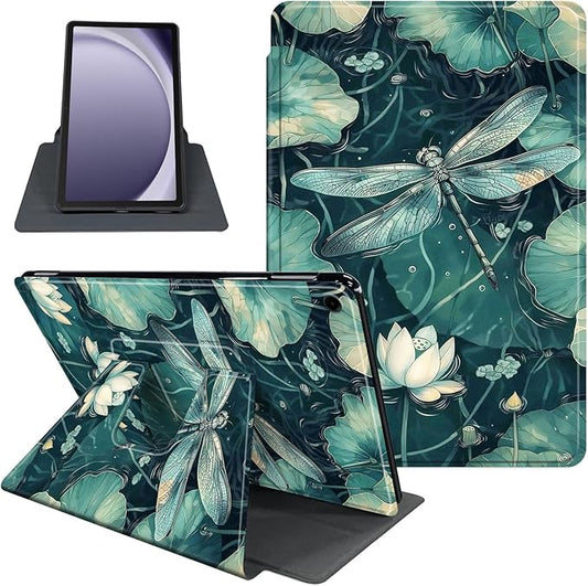 Case for Samsung Galaxy Tab A9 8.7 Inch 2023 Tablet Case, 360 Degree Rotating Folio Stand Smart Cover for Samsung Galaxy Tab A9 Tablet, Auto Sleep/Wake, Dragonfly 2