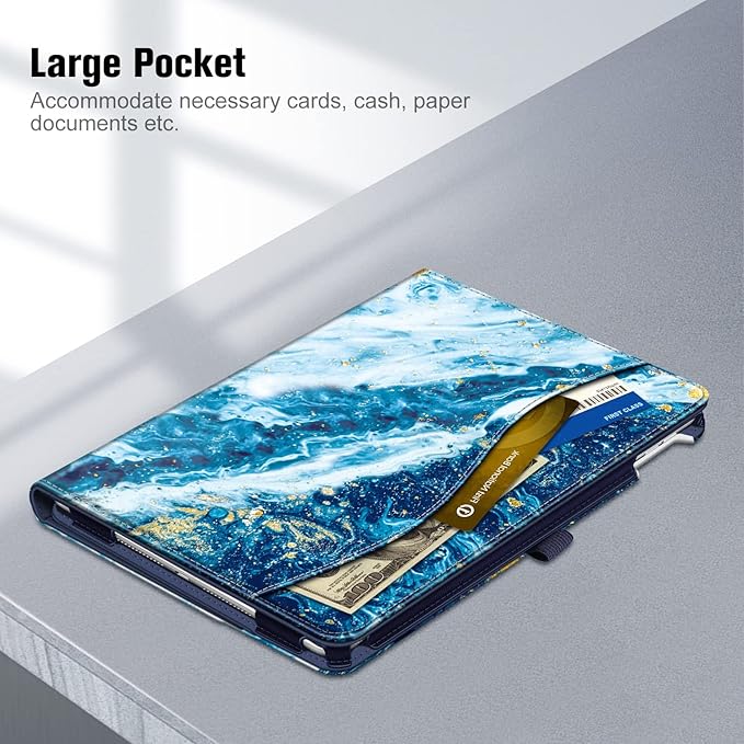 Fintie Case for iPad 9th / 8th / 7th Generation (2021/2020/2019) 10.2 Inch - [Corner Protection] Multi-Angle Viewing Stand Cover with Pocket & Pencil Holder, Auto Sleep Wake, Sandy Wave