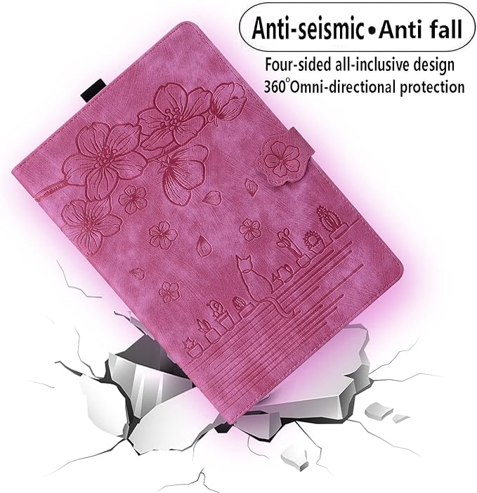 Case for Lenovo Tab M11 / Tab K11 LTE 11 inch Tablet 2024, Tab m11 11" Tablet Case PU Leather with Pen Holder Magnectic Cover Folio Stand for Model TB330FU- Pink