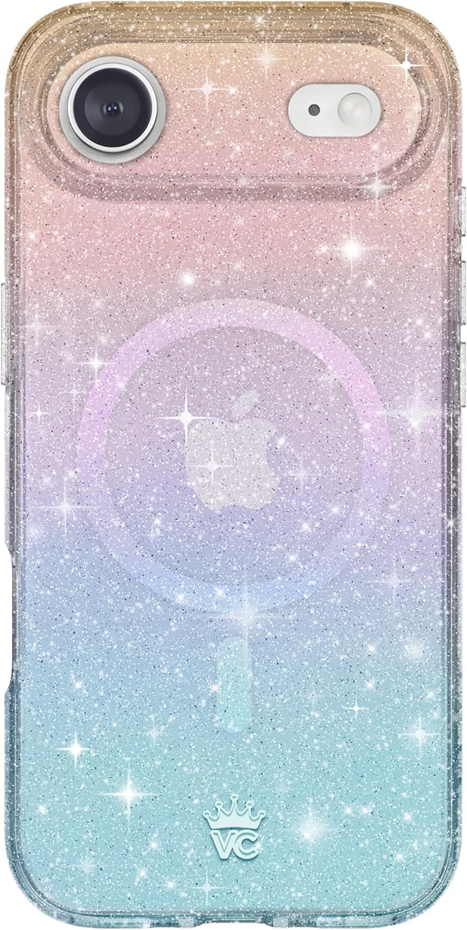 VELVET CAVIAR Case for iPhone 17 Air | Compatible with MagSafe | 10ft Drop Tested | Protective Designer Cases | Ombre Stardust Glitter