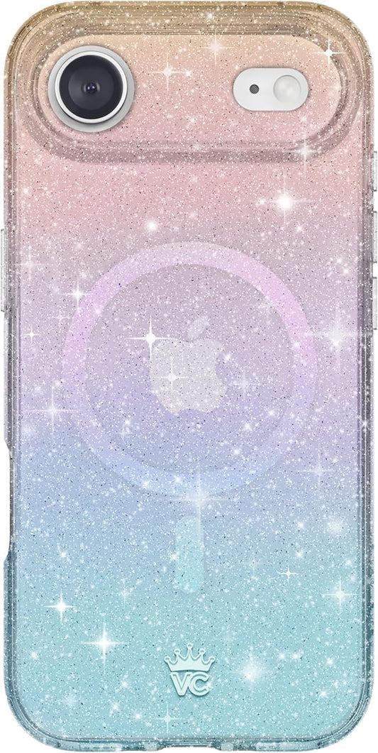 VELVET CAVIAR Case for iPhone 17 Air | Compatible with MagSafe | 10ft Drop Tested | Protective Designer Cases | Ombre Stardust Glitter