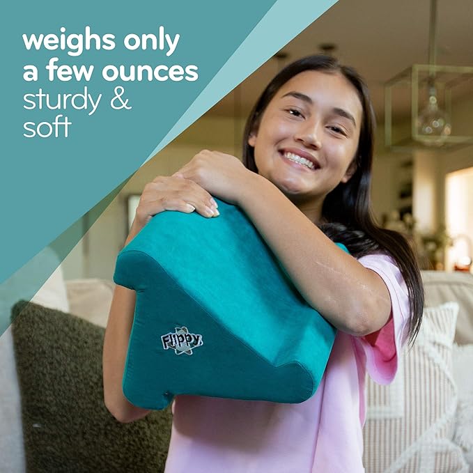 Flippy Tablet Pillow Stand and Holder for Lap, Desk and Bed, Multi-Angle with Storage, Compatible with Kindle, Fire, Samsung Galaxy, iPhone 13 pro, 12