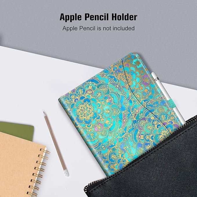 Fintie Case for iPad 9th / 8th / 7th Generation (2021/2020/2019) 10.2 Inch - [Corner Protection] Multi-Angle Viewing Stand Cover with Pocket & Pencil Holder, Auto Sleep Wake, Shades of Blue