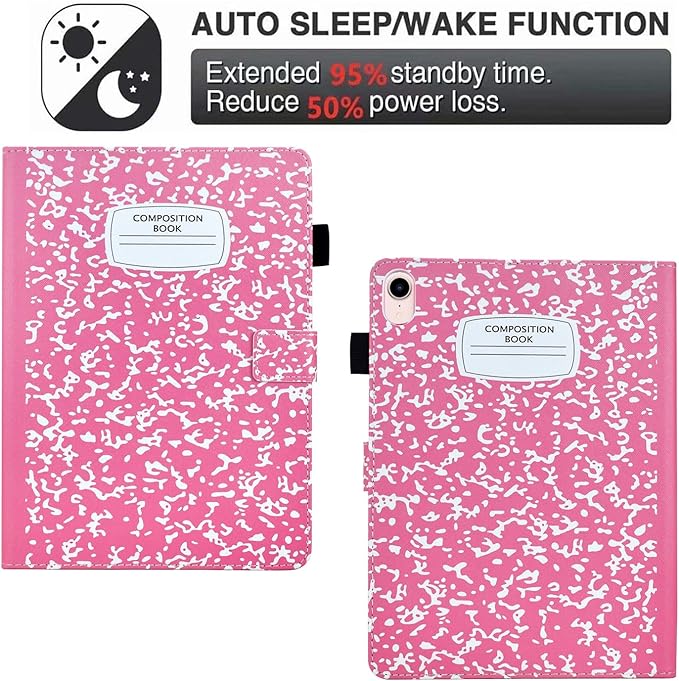 Case for Samsung Galaxy Tab A9+/A9 Plus 11 inch 2023 2024(SM-X210/X216/X218),PU Leather Multi Angle Stand Cover Slim Folio Protective Case for Galaxy Tab A9 Plus, Auto Wake/Sleep, Pink NoteBook