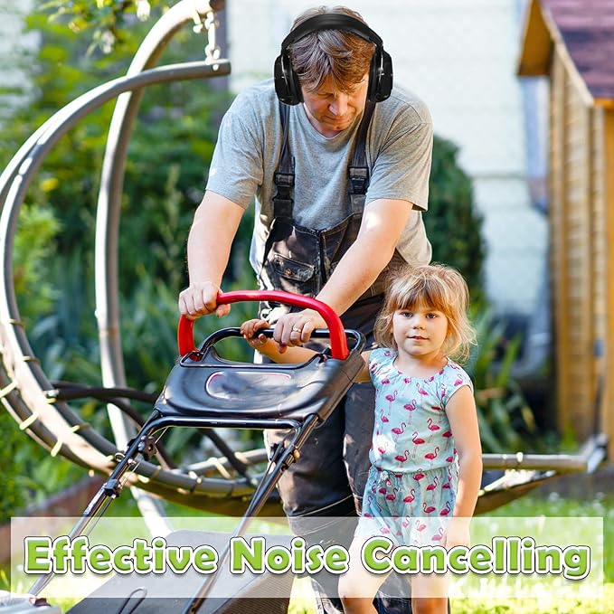 4 Pack NRR 28dB Safety Ear Muffs, Foldable Noise Reduction Safety Ear Protection Adult Noise Cancelling Earmuffs for Shooting