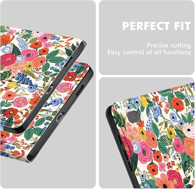 Case for Samsung Galaxy Tab S6 Lite 10.4 Inch 2024/2022/2020 with S Pen Holder, Multi-Angle Viewing Soft TPU Back Cover with Pocket Auto Wake/Sleep.