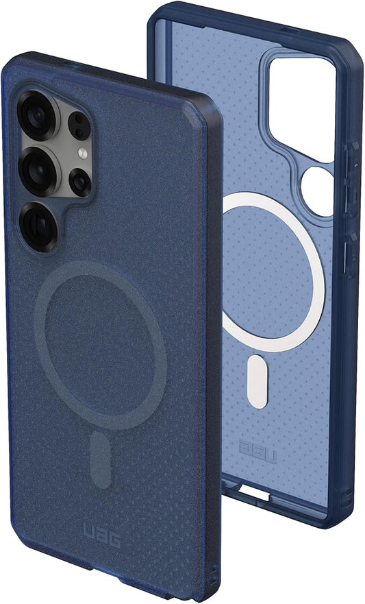 URBAN ARMOR GEAR UAG Designed for Samsung Galaxy S25 Case 6.2" DOT - Compatible with Magnetic Charging Slim Transparent Rugged Military Drop Tested Protective Cover, Cloud Blue
