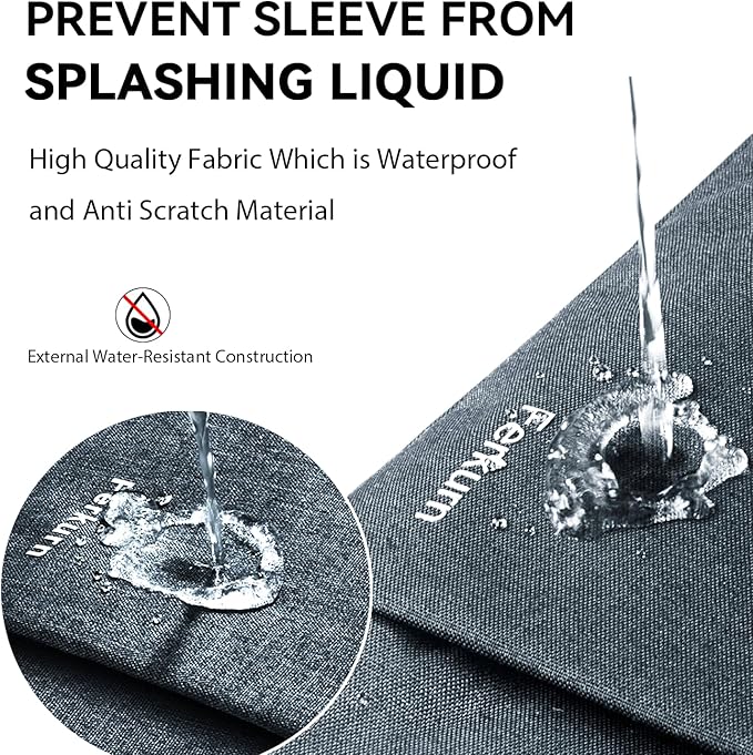 Ferkurn Laptop Case Sleeve for Men Women Chromebook Case Compatible with MacBook Air/Pro Lenovo Surface HP Dell ASUS Acer, 13.3 inch, Gray