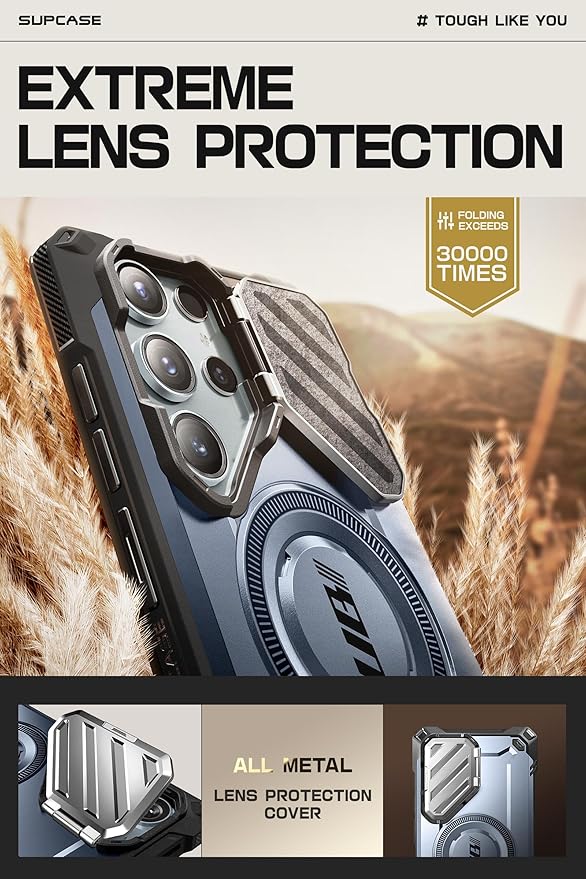 SUPCASE for Samsung Galaxy S24 Ultra Case with Stand [Built-in Camera Cover Kickstand] [S Pen Friendly] [Compatible with MagSafe] Heavy Duty Rugged Magnetic Phone Case for Galaxy S24 Ultra, Tilt