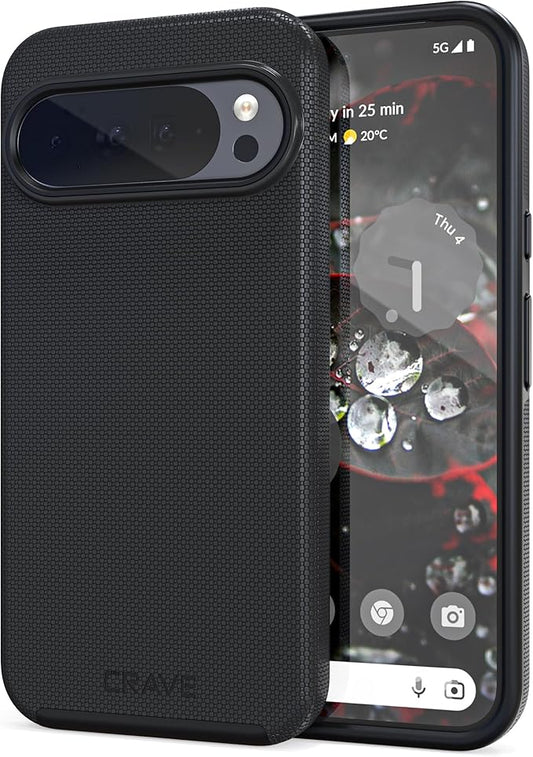 Crave Dual Guard for Google Pixel 10 Pro XL Case, Shockproof Protection Dual Layer Case for Google Pixel 10 Pro XL - Black