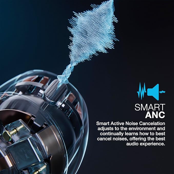 JLab Epic Lab Edition True Wireless Earbuds, Hybrid Dual Drivers, Spatial Audio, Multipoint BT, Wireless or USB-C Charging, Wear Detect Auto Play/Pause, Google Fast Pair