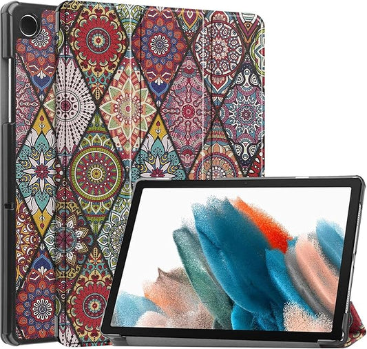 Smart Case for Samsung Galaxy Tab S10+ 2024/Tab S9 FE+/S9+ 2023 12.4-Inch, Ratesell Lightweight Trifold Stand Smart Case Cover with Auto Wake/Sleep Mandala