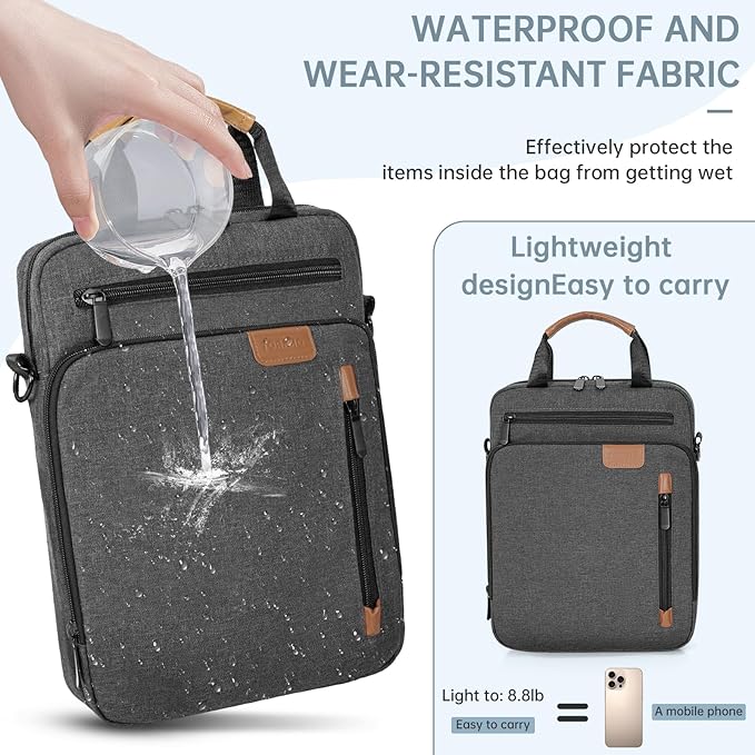 Laptop Sleeve Bag,Padded Protective Travel Carrying Case for 15 inch MacBook Air M3/A3114 2024, M2/A2941 2023 2025,Dell XPS 15 Plus,15 Inch Surface Laptop 7/6/5/4/3,Galaxy Tab S9 Utra 14.6"