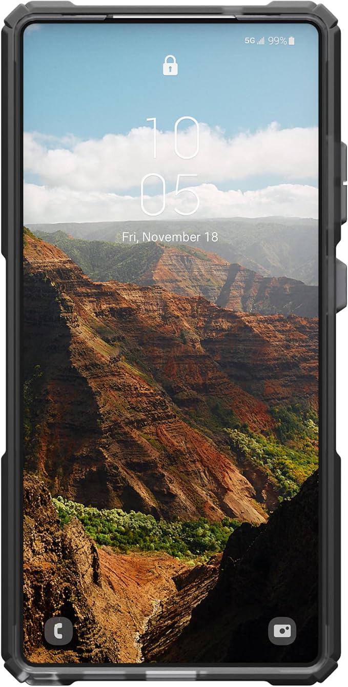 URBAN ARMOR GEAR UAG for Samsung Galaxy S25 Case 6.2" with Kickstand Plasma XTE - Compatible with Magnetic Charging Transparent Rugged Military Drop Tested Protective Cover, Ash/Titanium