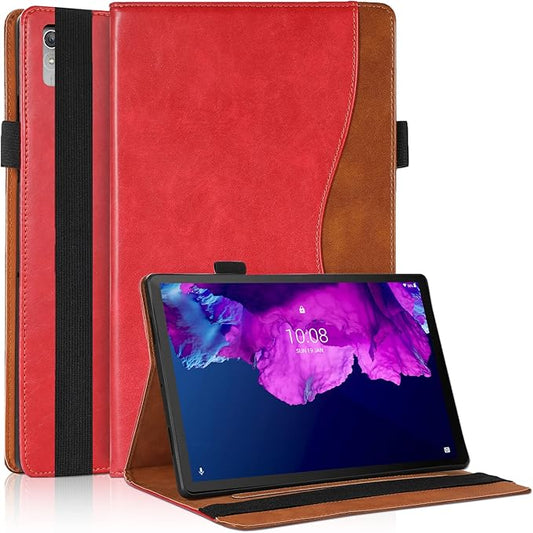 Case for Lenovo Tab P11 2nd Gen/Xiaoxin Pad Plus 2023 11.5" TB350FU/TB350XU case Bussiness Premium PU Leather Stand Folding Folio Cover for Lenovo Tab P11 2nd Gen 11.5 inch -Red