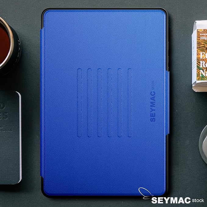 SEYMAC stock Case for Samsung Galaxy Tab A9+ Plus 11'', Auto Sleep/Wake Case with Magnetic Multi-Angles Stand, Card Slot for Galaxy Tab A9+/ A9 Plus 11'' SM-X210/X216/X218, (Blue)