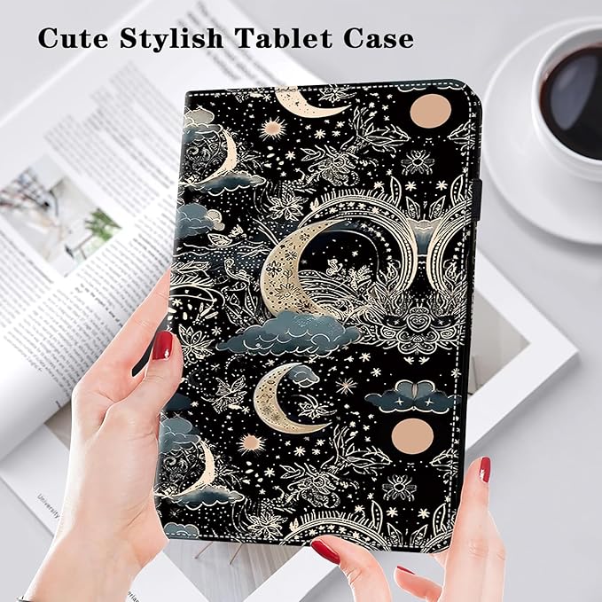 Case for Lenovo Tab Plus 11.5 inch 2024 (TB351FU),PU Leather Folio Shockproof Stand Card Slots Smart Protective Cover for Lenovo Tab Plus 2024 Tablet - Moon