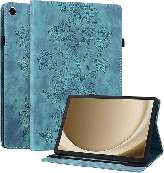 Case for Samsug Galaxy Tab A9+ Plus 11 inch 2024 (SM-X210/X216/X218), Slim PU Leather Folio Cover with Multi-Angle Stand and Pen Holder, Light Green