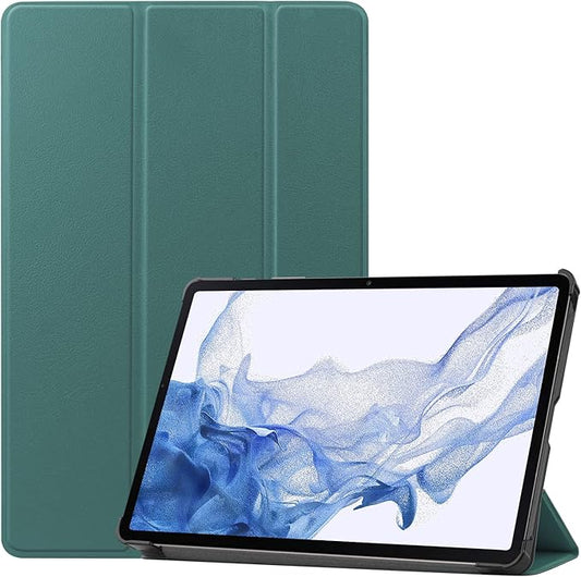 Smart Case for Samsung Galaxy Tab S10 Lite / S10 FE / S9 FE 10.9-Inch, Ratesell Lightweight Trifold Stand Smart Case Cover with Auto Wake/Sleep Blackish Green
