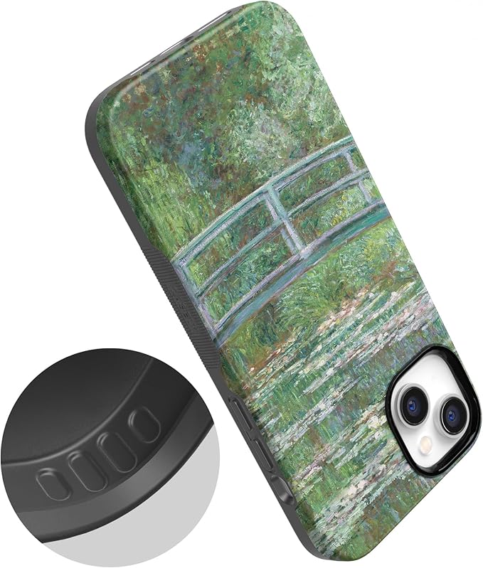 Casely iPhone 14 Case | Monet’s Bridge | The Met Museum Phone | Compatible with MagSafe | Bold Protective Design
