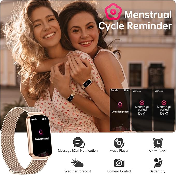 Health Fitness Tracker with 24/7 Heart Rate and Blood Pressure, Smart Watch with Blood Oxygen Monitor, 120+ Sport Mode, Sleep Tracking Waterproof Activity Tracker for Women Men