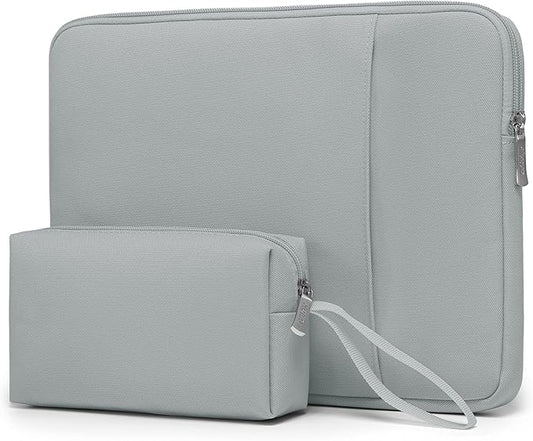 HYZUO 17-17.3 Laptop Sleeve Bag Set for 17" 17.3" HP/Lenovo/Dell/ASUS/Acer/LG/Toshiba/MSI Gaming Laptop/Razer Blade 17/18, Notebook Protective Case for Men Women, Rock Gray