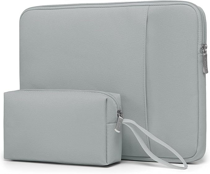 HYZUO 15-16 Inch Laptop Sleeve Bag Set for MacBook Pro 16 M4/M3/M2/M1 Pro/Max, 15" Surface Book, Notebook Case for 15" 15.6" HP Dell Lenovo ThinkBook Asus Acer Samsung Huawei, Rock Gray
