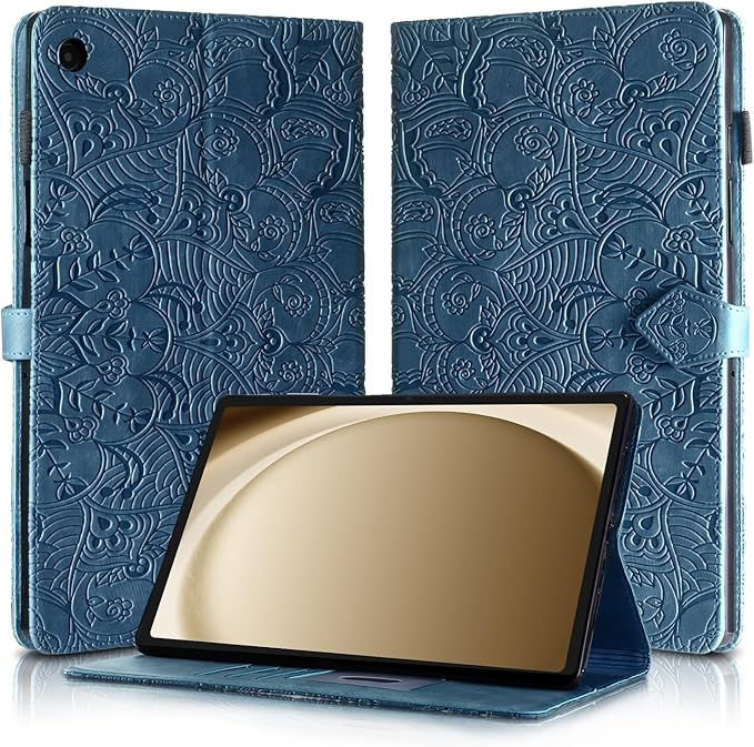 Case for Samsung Galaxy Tab A9 Plus 11 Inch 2023 Tablet Cover PU Leather Magnetic Closure Protective Card Slots Wallet for Samsung Galaxy Tab A9 Plus 11 Inch 2023 Blue