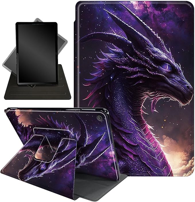 Case for Lenovo Tab M10 Plus 10.3", 360 Degree Rotating Folding Stand,with Auto Sleep/Wake Case for Lenovo Tab M10 Plus (2020 2nd Gen) TB-X606F/TB-X606X 10.3" FHD Tablet,Purple Dragon