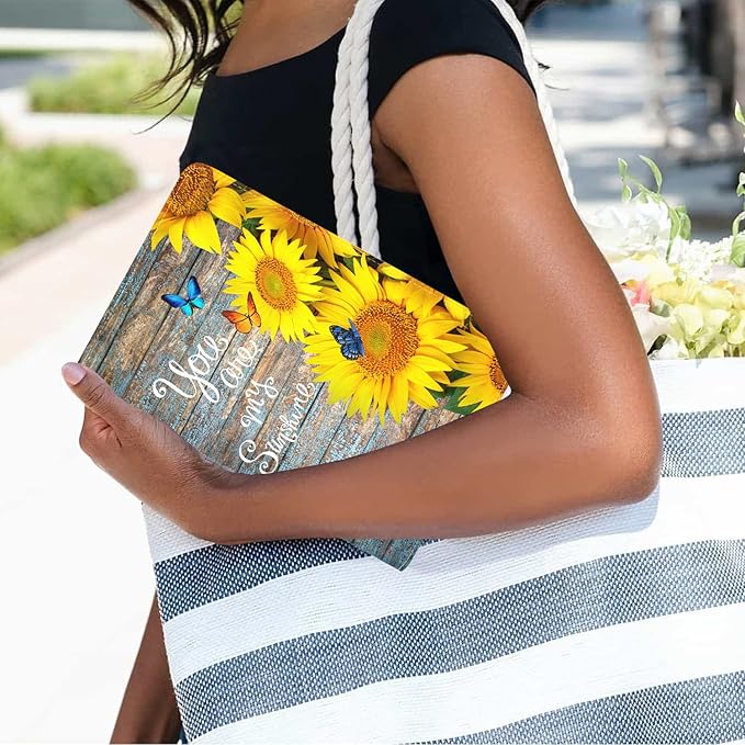 Case for Samsung Galaxy Tab A7 10.4 inch 2022/2020 (SM-T500/T503/T505/T507/T509), Premium PU Leather Stand Folio Cover with Auto Sleep/Wake, You are My Sunshine, Sunflower