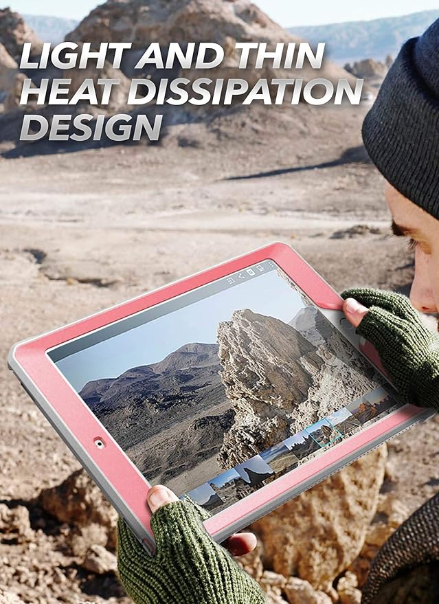 SUPCASE for iPad 9th Generation Case with Screen Protector (Unicorn Beetle Pro), [Built-in Stand] Heavy Duty Rugged Protective Case for iPad 10.2 9th / 8th / 7th Generation (2021/2020/2019), RoseGold