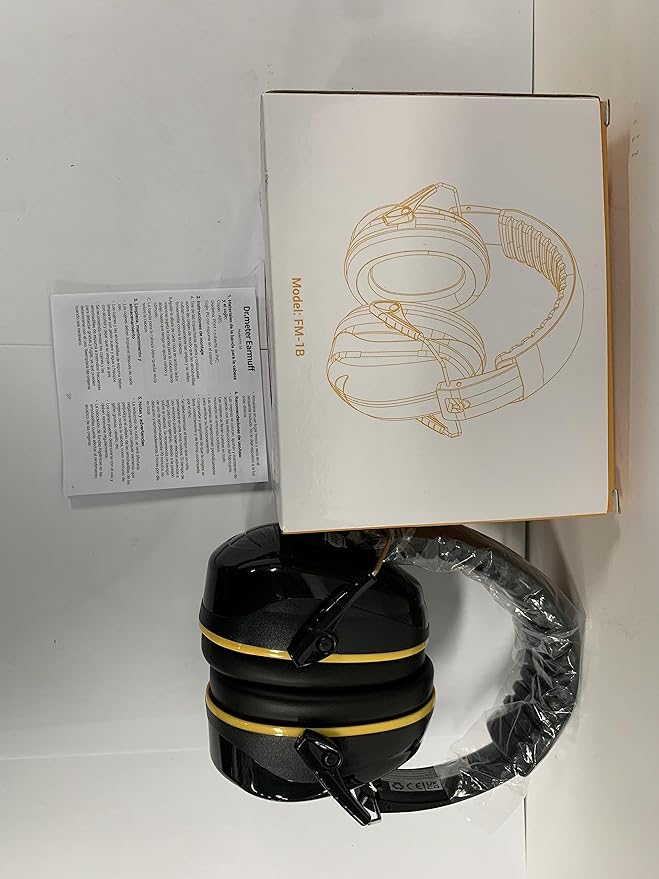 Dr.meter Noise Cancelling Headphones for Adults Kids, 31dB SNR Ear Protection Earmuffs for Gun Range, Kids Autism Sensory Adjustable Noise Reduction Safety Ear Muffs for Lawn Mowing, Woodwork