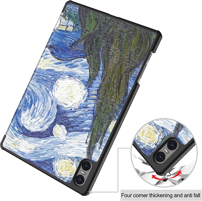 Case for TECLAST T50 Pro 11 inch Tablet, Folding Folio Ultra-Thin PU Leather Stand Case Cover for Teclast T50 Pro Starry Night