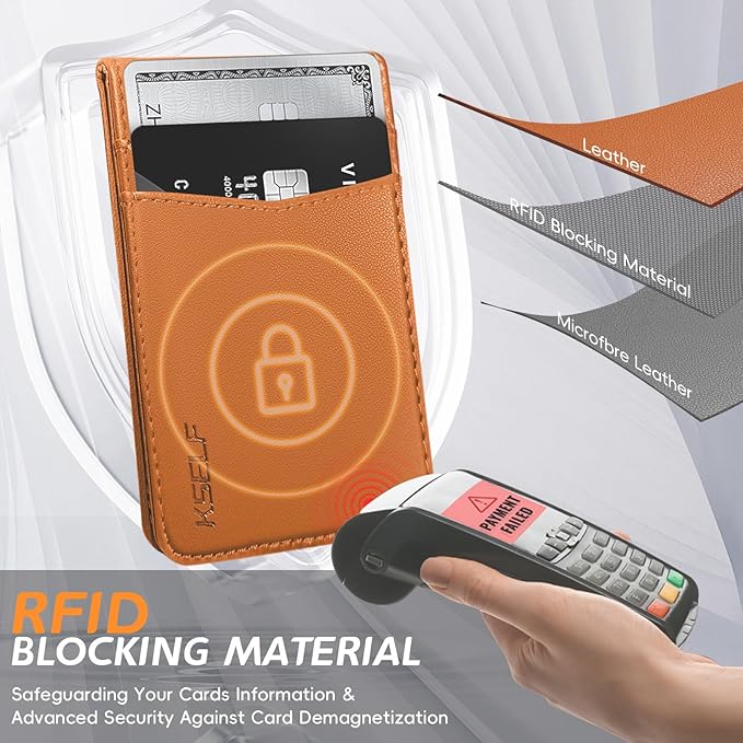 for iPhone 16 Leather Wallet Case, Compatible with Magsafe, 2 in 1 Detachable Magnetic Card Holder, RFID Blocking Kickstand Credit Slots Flip Case for Men Women, Brown